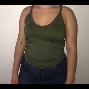 Green tank top